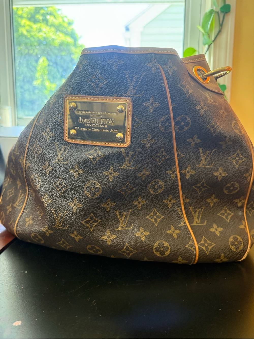 Louis Vuitton Galleria PM Monogram Canvas Brown Shoulder Bag with Gold Plate - Picture 3 of 17